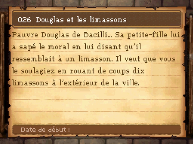 Quête : Douglas et les limassons